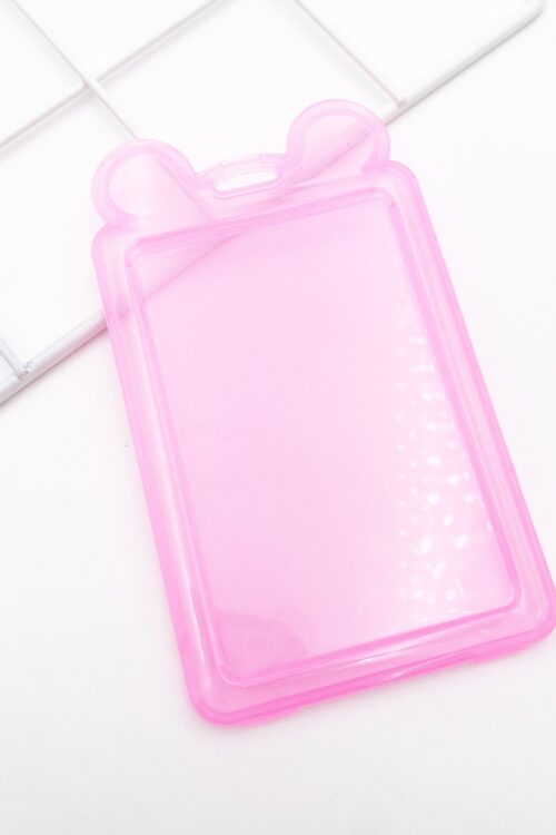Transparent Ear Card Holder - Pink