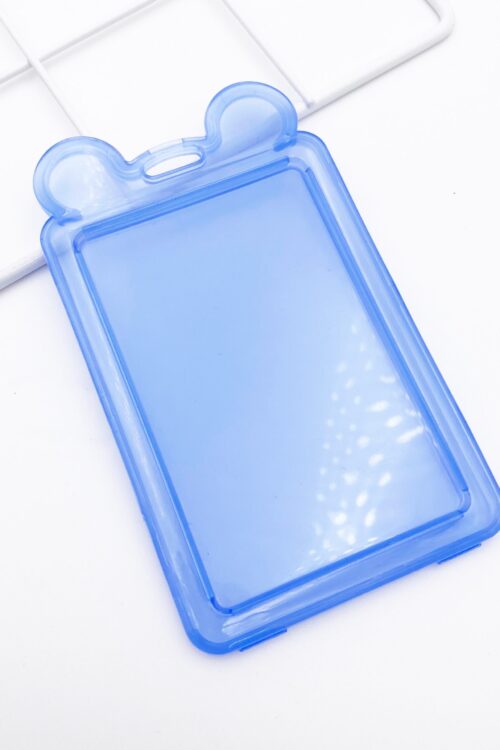 Transparent Ear Card Holder - Blue