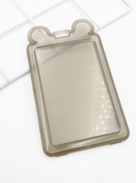 Transparent Ear Card Holder - Black