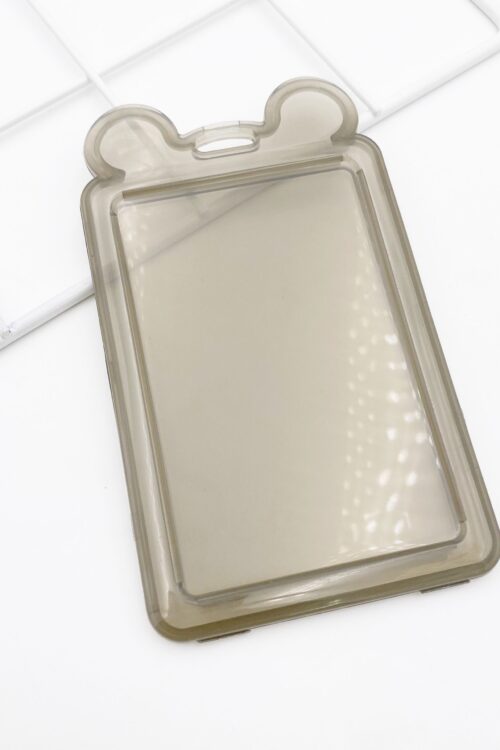 Transparent Ear Card Holder - Black