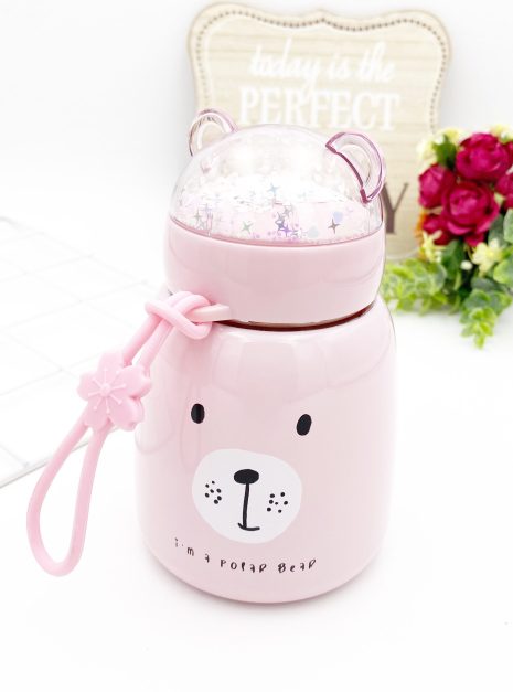 MINI FLASK - POLAR BEAR PINK