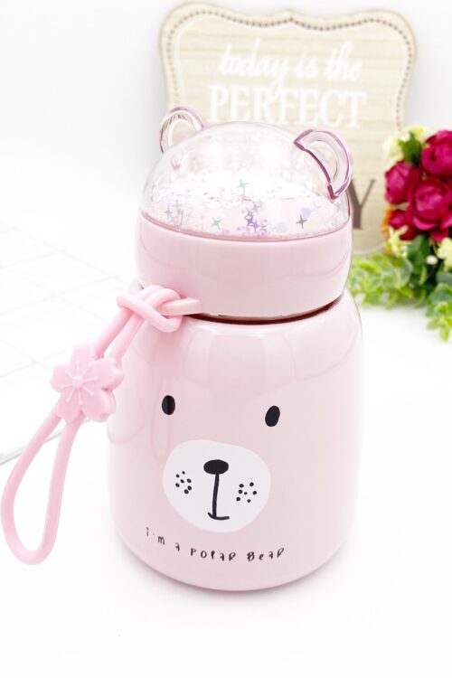 MINI FLASK - POLAR BEAR PINK