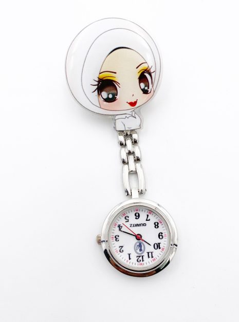 Clip Watch - Silver - HIJAB MIA