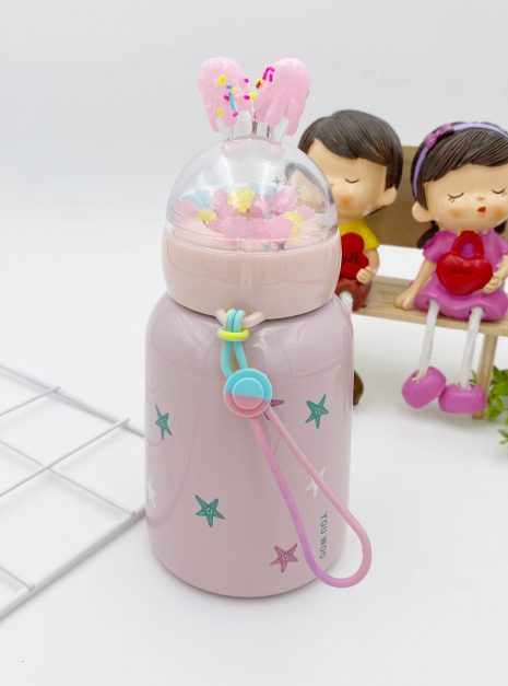 MINI FLASK STAR JELLY - PINK