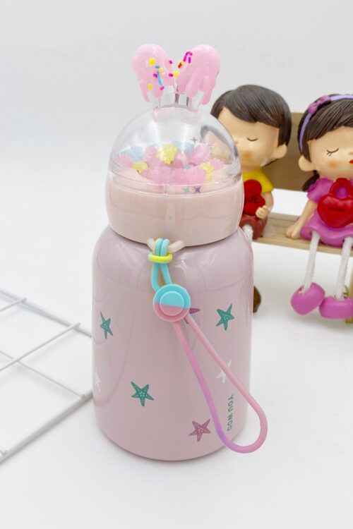 MINI FLASK STAR JELLY - PINK