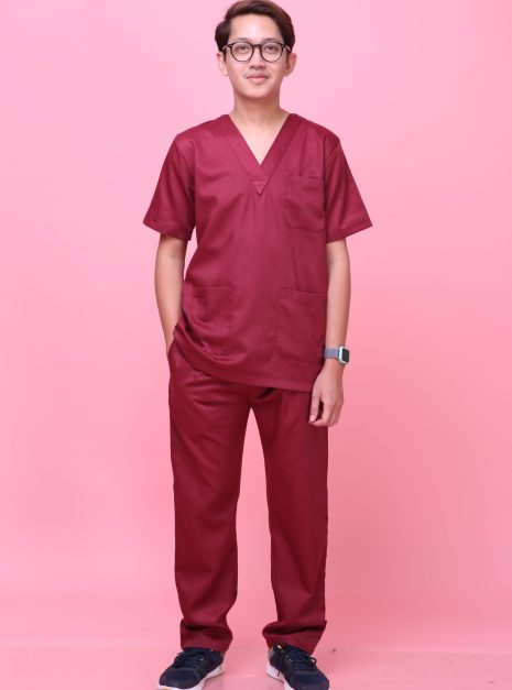 SCRUB SUIT (UNISEX) - MAROON
