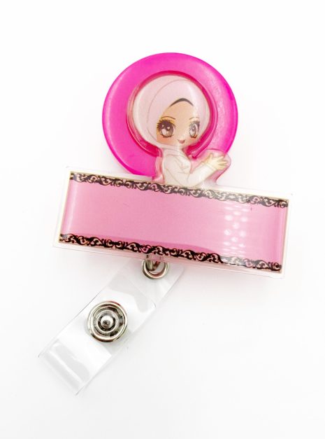 PLAIN YO-YO Hijab nurse PINK