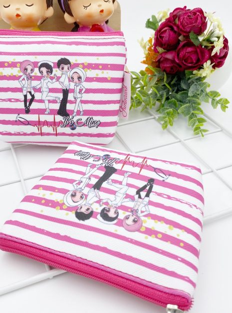 COIN BAG - PINK STRIPE IT'S MINE 