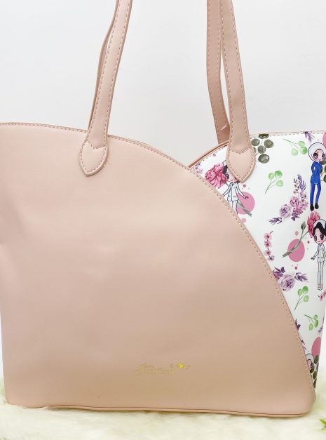 HANDBAG BJ - LADY FLOWER PINK