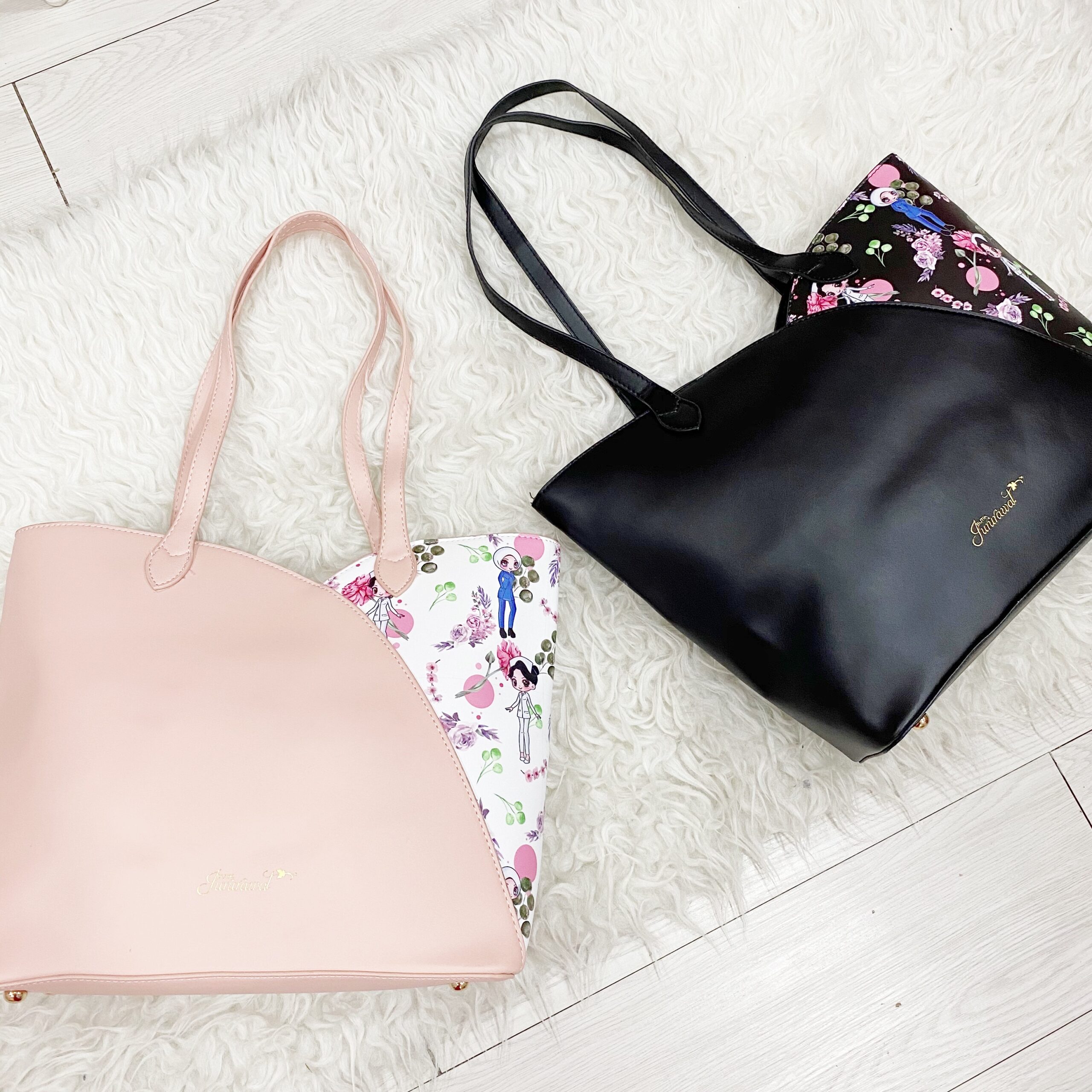 HANDBAG BJ - LADY FLOWER PINK