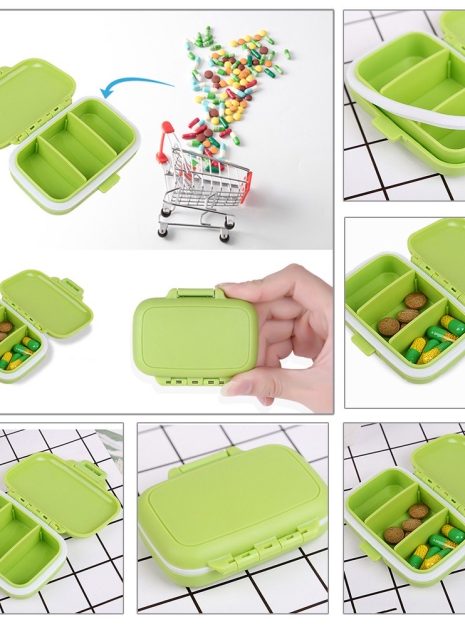 3 Grid Pill Box 