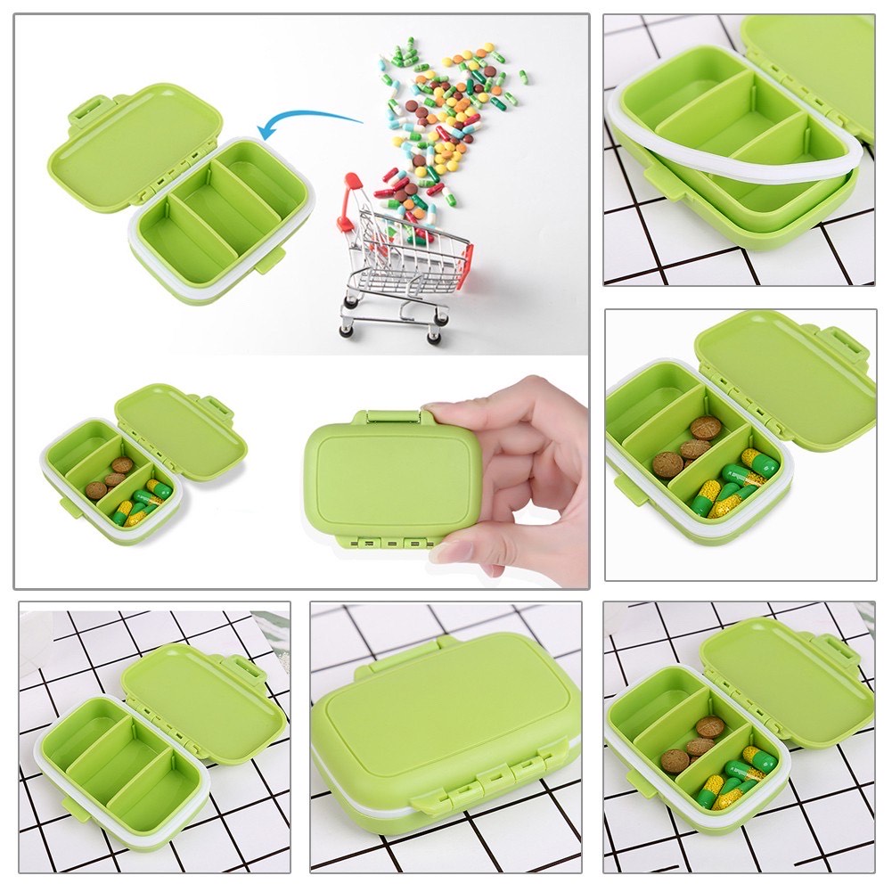 3 Grid Pill Box 