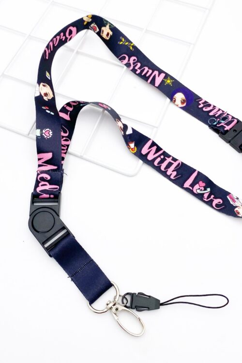 LANYARD - BLACK SAFE LIVE WITH LOVE