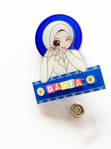 Personalized Text -YO-YO Hijab Nurse DARK BLUE