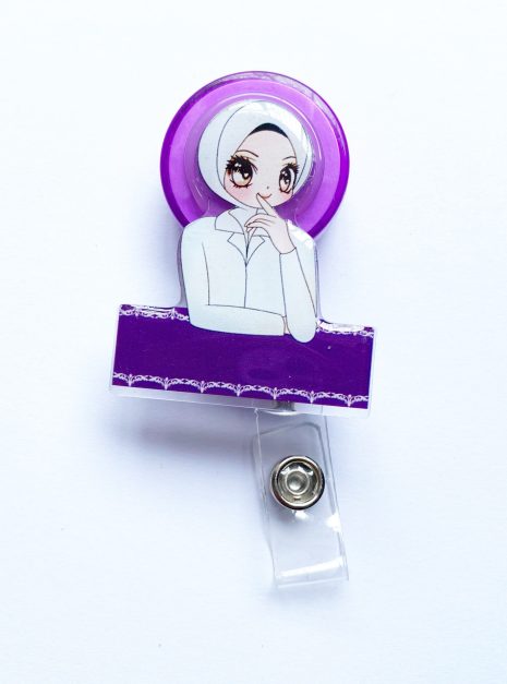PLAIN YO-YO Hijab Nurse PURPLE