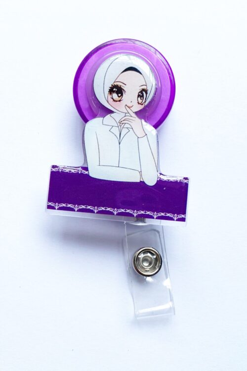 PLAIN YO-YO Hijab Nurse PURPLE