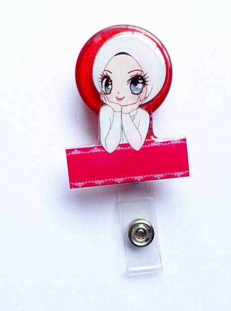PLAIN YO-YO Hijab nurse RED