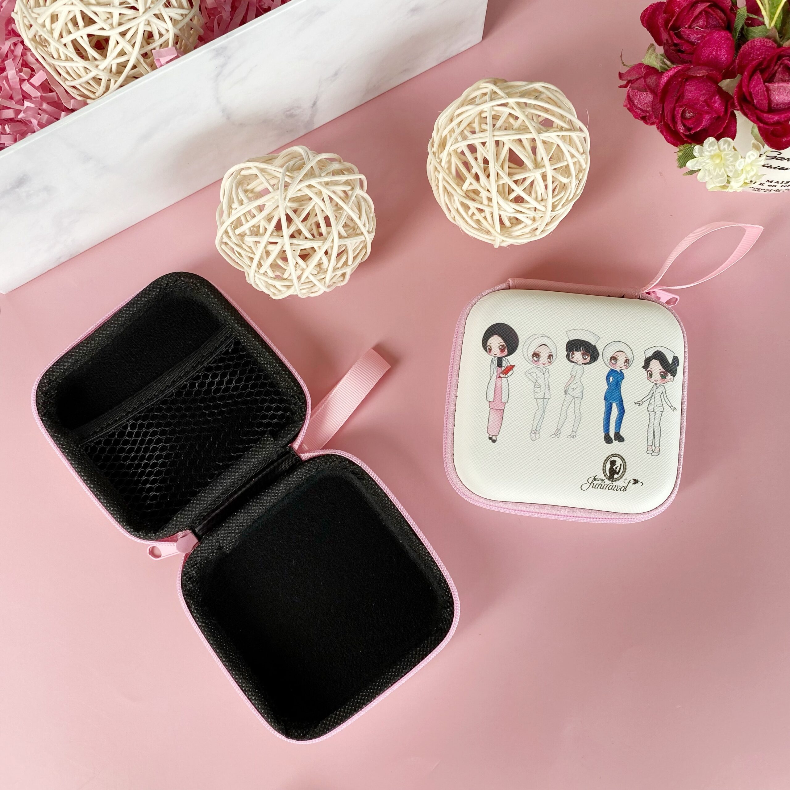 HARDCASE BOX - PINK FLOWER