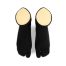 COMFORT NYLON SPLIT TOE SOCK -BLACK