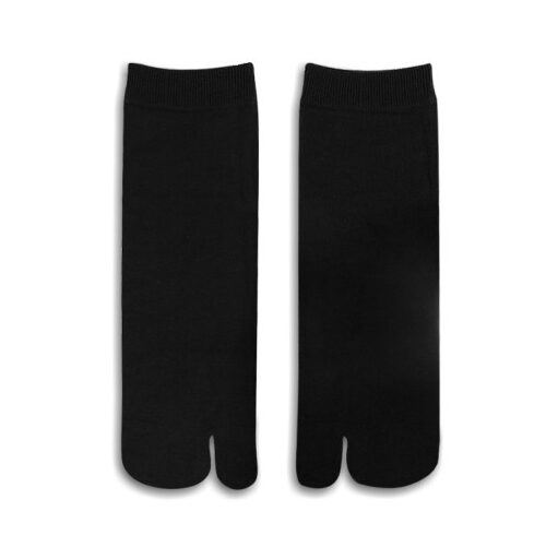 COMFORT NYLON SPLIT TOE SOCK -BLACK