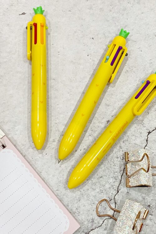 PEN 6 COLOURS - PINEAPPLE
