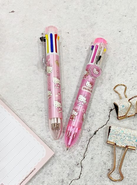 PEN 8 COLOURS - HELLO KITTY