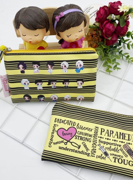 MINI POUCH BAG - FRONTLINER STRIPE YELLOW