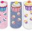COTTON COMFORT CARTOON ANKLE SOCKS - CUPCAKE