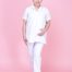 NURSE SHORT SLEEVE MATERNITY UNIFORM (ONE SET TOP & PANT)