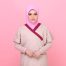 Tudung Soft Awning Full Scuba - Pink