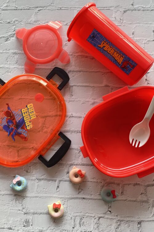 LUNCH BOX  WITH BOTTLE  (K1003) - SPIDER HERO