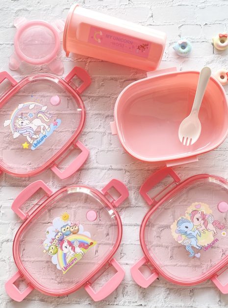LUNCH BOX WITH BOTTLE (K1003) - UNICORN