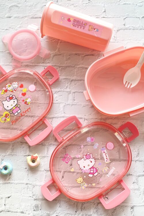 LUNCH BOX  WITH BOTTLE  (K1003) - HELLO KITTY