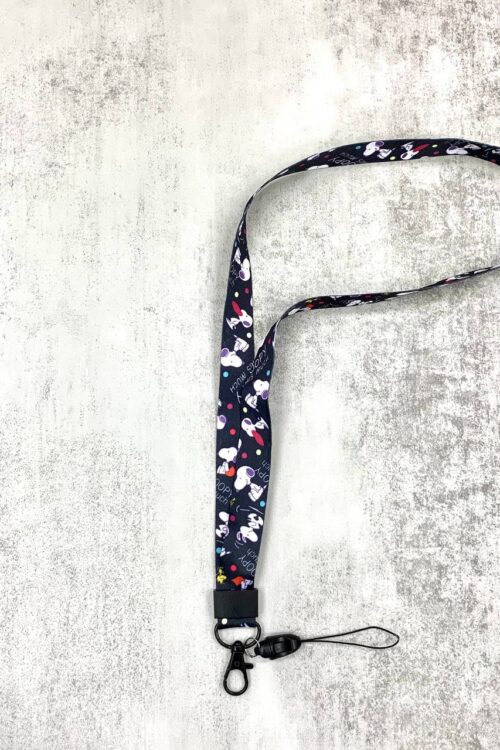 LANYARD - BLACK SNOOPY