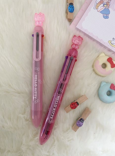 PEN 6 COLOURS -RIBBON HELLO KITTY