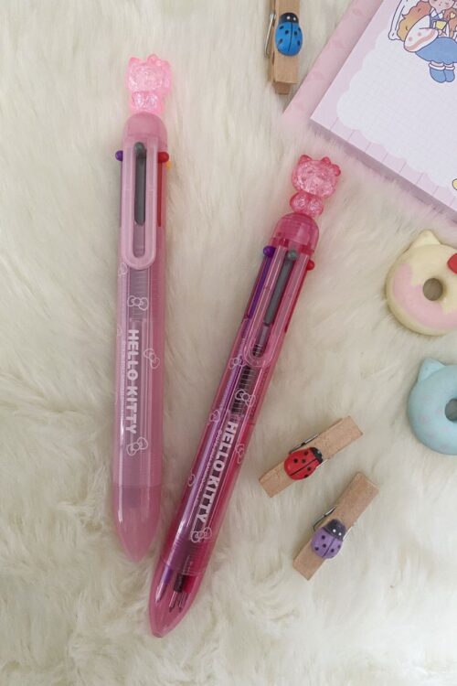 PEN 6 COLOURS -RIBBON HELLO KITTY