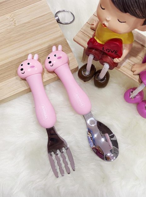 SPOON FORK DEER - LIGHT PINK