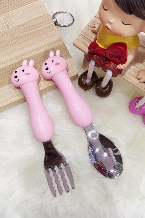 SPOON FORK DEER - LIGHT PINK