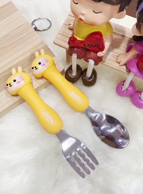 SPOON FORK GIRAFFE - YELLOW