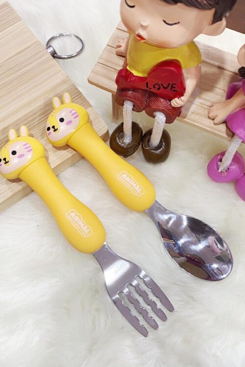 SPOON FORK GIRAFFE - YELLOW