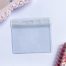 TRANSPARENT PLASTIC CARD HOLDER - HORIZONTAL