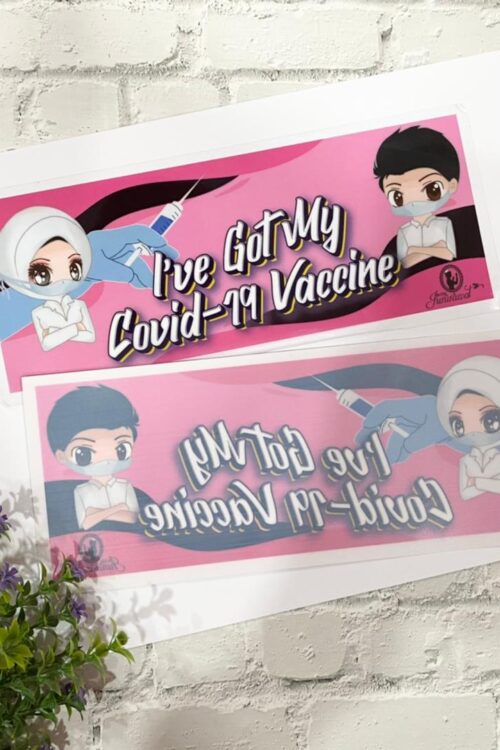 Covid-19 Vaccine Car Sticker