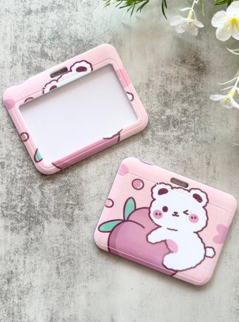 Card Holder Cartoon Horizontal - APPLE BEAR