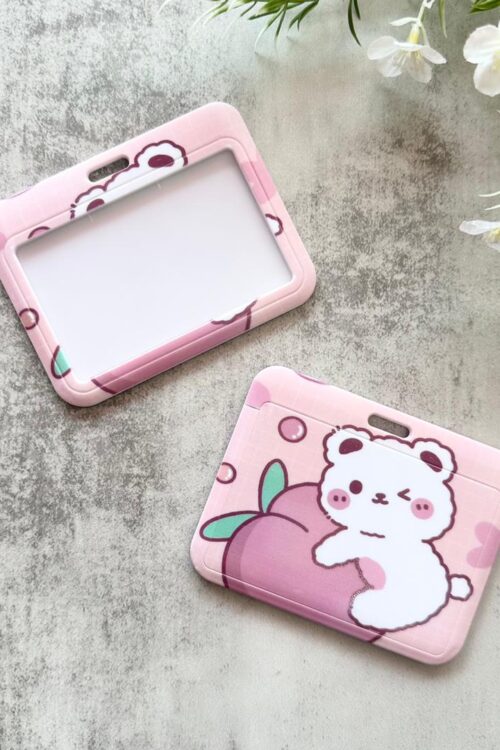 Card Holder Cartoon Horizontal - APPLE BEAR