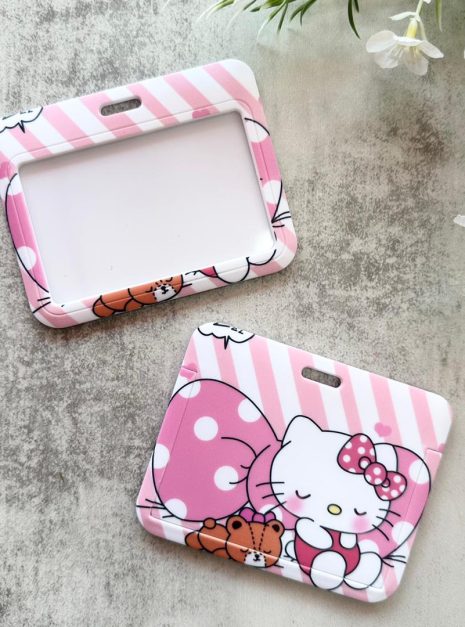 Card Holder Cartoon Horizontal - RIBBON HELLO KITTY