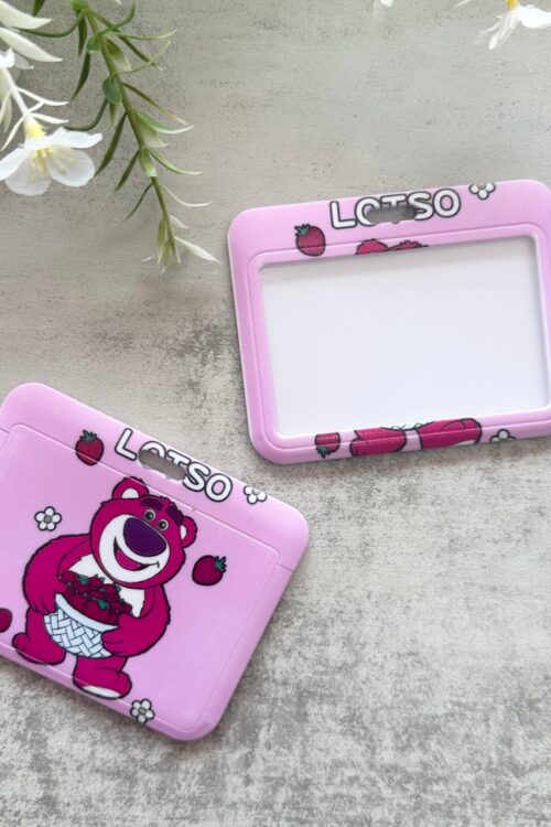 Card Holder Cartoon Horizontal - Pink Lotso