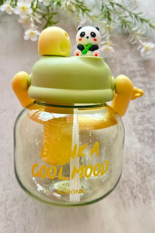 Panda Water Bottle - GREEN