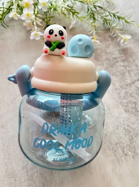 Panda Water Bottle - BLUE