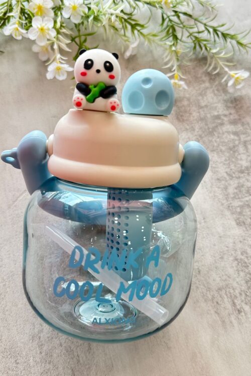 Panda Water Bottle - BLUE