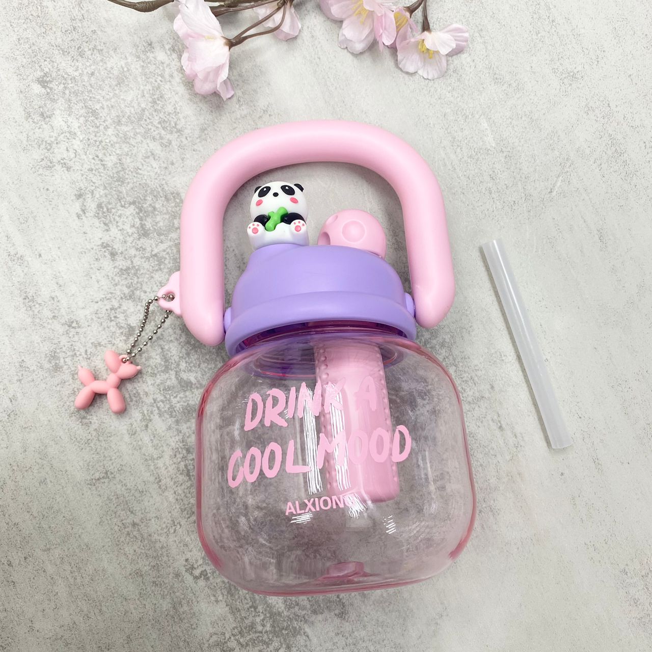 Panda Water Bottle - PINK